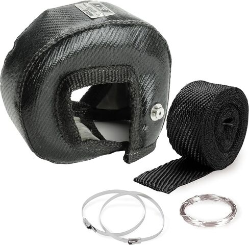 Design Engineering 10261 GEN-3 Onyx Series T3 Turbo Shield/Blanket Kit with Exhaust Wrap, Stainless Steel Zip Ties, and Fastening Wire in Kuwait