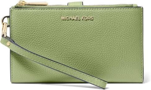 Michael Kors Women's Jet Set Double Zip Wristlet, Light Sage in Kuwait
