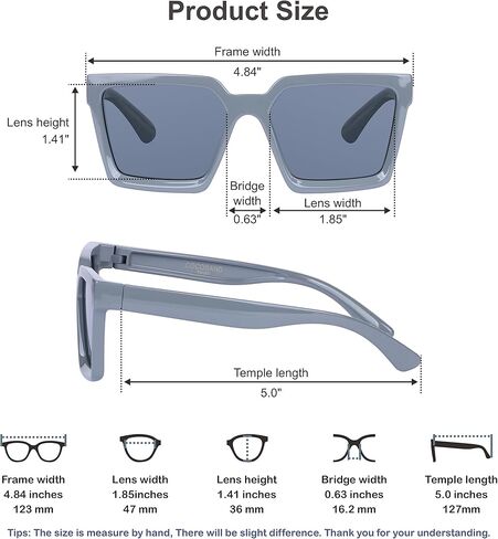 COCOSAND Kids Sunglasses Polarized UV 400 Protection Retro Square Futuristic Glasses for Youth Teen Boys Girls Age 5-12 in Kuwait