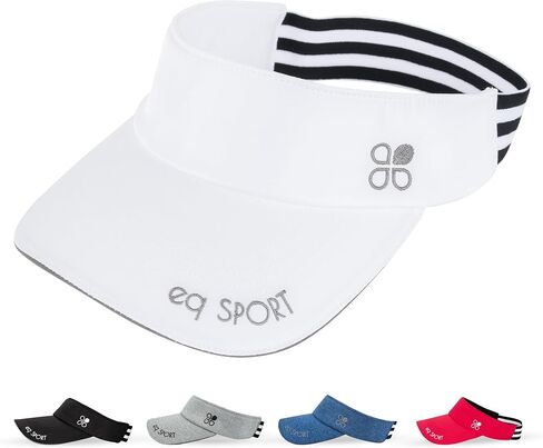 EQ SPORT Sun Visors for Women and Men - Stretchy Elastic Band Golf and Tennis Visors for Women - Sport Visor Hats in Saudi Arabia