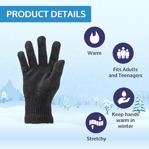 Yacht & Smith Wholesale Beanie and Glove Winter Bulk Kit, Kids Adults Bulk Sets, Homeless Donation Shelters in Saudi Arabia