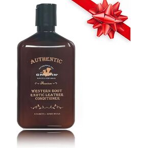 GRIFFIN Western Exotic Leather Conditioner (8 oz.) - Non-Toxic Formula for Cowboy Boots, Snakeskin, Alligator, Crocodile, Leather Apparel and More! - Made in The USA Brown