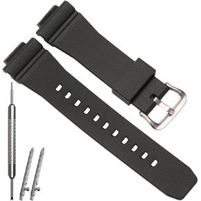Replacement Strap Compatible with Casio GM-2100 Black Resin Band Watch GM2100 Men's Wristband