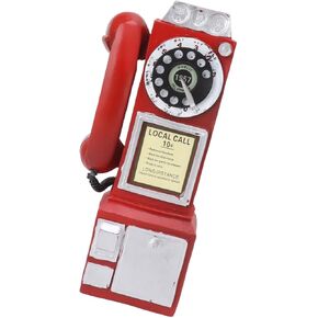 Atyhao Vintage Exquisite Telephone Model for Bar, Fashionable Decorative Phone Model Decoration (Black)