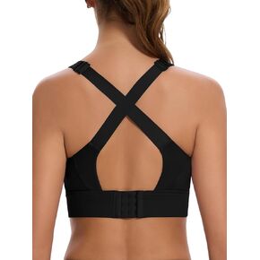 Decorus Racerback Sports Bras for Women: Adjustable Womens Padded Sports Bra for Yoga Gym Runing Fitness