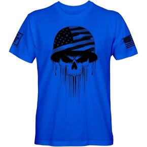 USA Soldier Skull Men's Patriotic T-Shirt