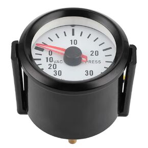 مقياس Boost Turbo، مقياس ضغط الفراغ العالمي من 0 إلى 30 رطل لكل بوصة مربعة 12 فولت قرص LED أزرق 52 مم ضياء لمحركات السيارات