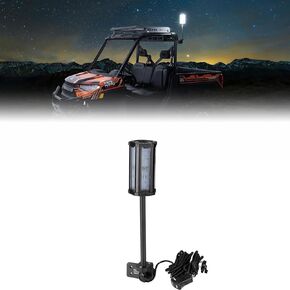 KEMIMOTO Upgraded Work Beacon Light Compatible with Polaris PRO XD/Ranger1000/XP 1000 2018-2025, LED Adjustable Work Light with Extended Harness 1000 Accessories Replace #2883265