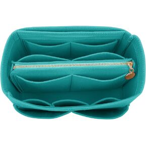 LEXSION Felt Purse Bag Organizer Insert with zipper Bag Tote Shaper Fit Speedy Neverful PM MM