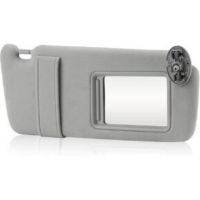 Gray Passenger Right Side Sun Visor Replacement Compatible with 2007 2008 2009 2010 2011 Toyota Camry without Sunroof Replace 74310-06750-E0