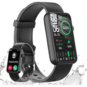 Smart Watch, Health Fitness Tracker Watch for Women Men Blood Oxygen Heart Rate Monitor Sleep Tracker Step Calorie Counter Pedometer Exercise Watch Activity Trackers for Android iOS