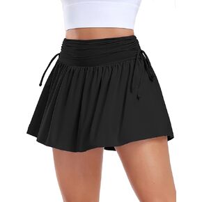 ATTRACO 16" Tennis Skirts for Women with Shorts High Waist Athletic Golf Skorts Pleated Running Workout Skirts