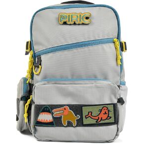 Atlas 16 Kids Backpack - Customizable Recycled Polyester Outdoor, School, & Travel Bag for Children Ages 5-12 (Adriatic Blue | Astral Earth)