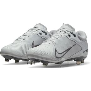 Nike Hyperdiamond 4 Elite Low Metal Softball Cleats SZ 7.5 Black | White