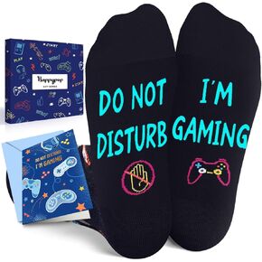 Gamer Gifts with Greeting Card for Teens Boys Girls - Video Game Gifts, Gaming Socks for Adult Kids 4-18 Years
