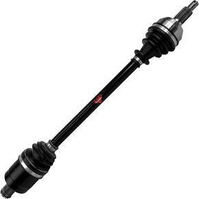 Rugged Front Left/Right Performance Axle for Polaris Ranger 500/700, CNC Precision Components, In Stainless-Steel Clamps Coated for Protection (See Fitments in Description) OEM: 1332467