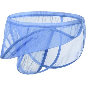 Mens Split Sides Underwear Sheer Sexy Men Thong Bulge Enhancing Pouch G-String Underwear T-Back