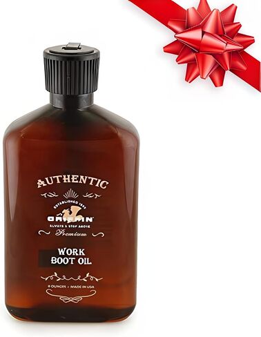 GRIFFIN Western Exotic Leather Conditioner (8 oz.) - Non-Toxic Formula for Cowboy Boots, Snakeskin, Alligator, Crocodile, Leather Apparel and More! - Made in The USA Brown in Saudi Arabia
