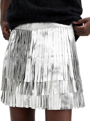 AllSaints Women's Aisha Foil Skirt in Saudi Arabia