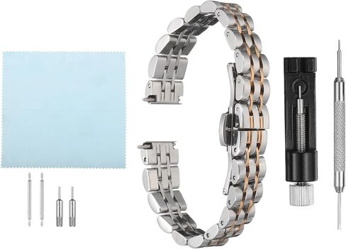HARFINGTON Stainless Steel Mesh Watch Band Quick Release Metal Watch Strap Adjustable Butterfly Clasp Replacement Bands for Men and Women in Saudi Arabia