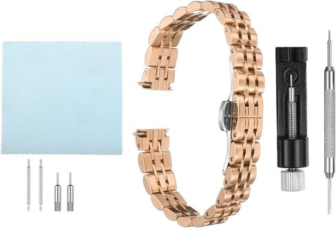 HARFINGTON Stainless Steel Mesh Watch Band Quick Release Metal Watch Strap Adjustable Butterfly Clasp Replacement Bands for Men and Women in Saudi Arabia
