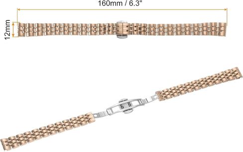 HARFINGTON Stainless Steel Mesh Watch Band Quick Release Metal Watch Strap Adjustable Butterfly Clasp Replacement Bands for Men and Women in Saudi Arabia