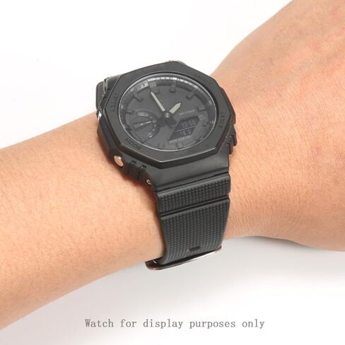 Replacement Strap Compatible with Casio GM-2100 Black Resin Band Watch GM2100 Men's Wristband in Saudi Arabia