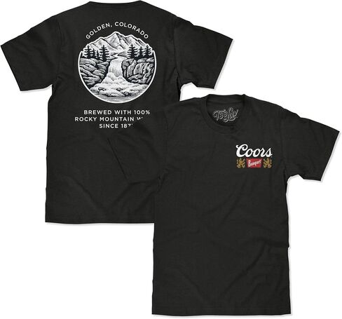 Tee Luv Men's Coors Banquet Shirt - Golden Colorado Front and Back Beer Shirt in Saudi Arabia