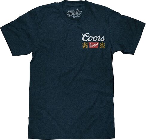 Tee Luv Men's Coors Banquet Shirt - Golden Colorado Front and Back Beer Shirt in Saudi Arabia