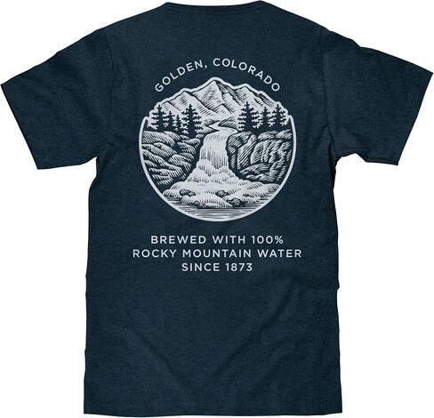 Tee Luv Men's Coors Banquet Shirt - Golden Colorado Front and Back Beer Shirt in Saudi Arabia
