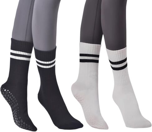 Pilates Socks Yoga Socks for Women Non Slip Hospital Socks for Women Barre Sticky Socks in Saudi Arabia