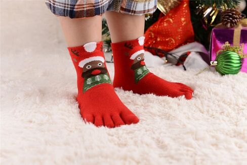 5 Pack Girls Boys Christmas Casual Toe Socks 3-12 Years in Saudi Arabia