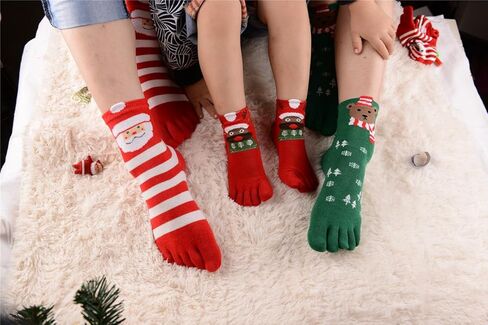 5 Pack Girls Boys Christmas Casual Toe Socks 3-12 Years in Saudi Arabia