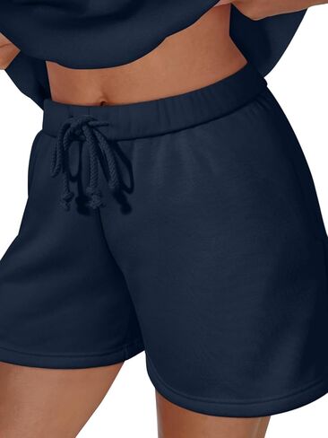 REORIA النساء 2 قطعة ملابس العرق السراويل مجموعات 2024 الخريف الصوف زمم هوديي صالة مطابقة مجموعة جرزاية ملابس رياضية in Kuwait