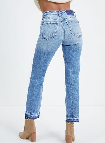 Astylish Womens High Waisted Straight Leg Ankle Jeans Casual Stretch Denim Pants in Saudi Arabia