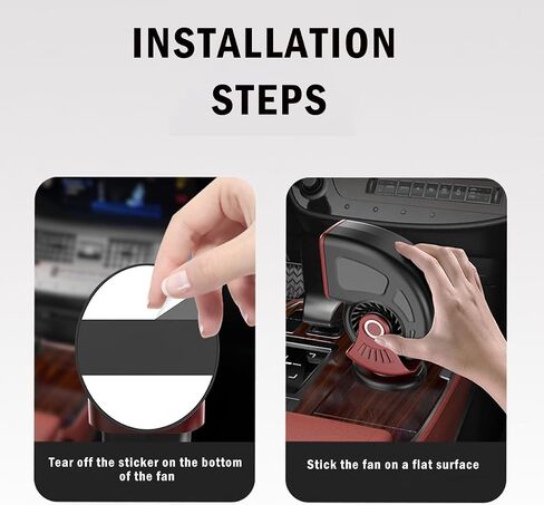 Car Heater 12V 150W, Portable Fast Heating & Cooling 2-in-1 Mode Fan, Cigarette Lighter Plug, 360 ° Rotatable, Windscreen Defogger Window Defroster for Car RV SUV Diesel (Red & Black) in Saudi Arabia