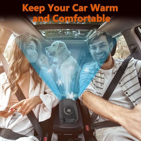سخان السيارة، مروحة تسخين وتبريد سريعة 12 فولت، مزيل ضباب الزجاج الأمامي المحمول ومزيل الصقيع في ولاعة السجائر للسيارة RV SUV in Kuwait