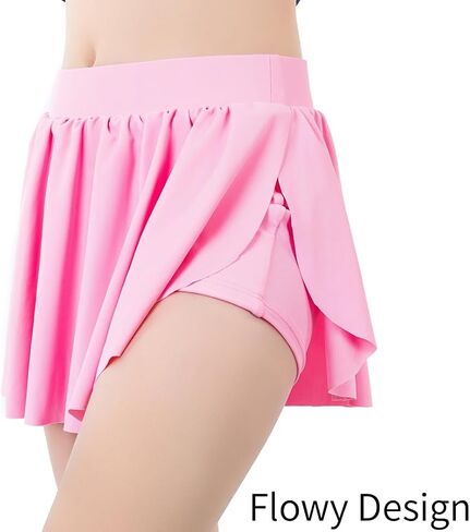 Girls Rashguard Set Flowy Skirt with Butterfly Short Print Short Sleeve Shirt Non-See Through Swimsuit 3-12 Years in Saudi Arabia