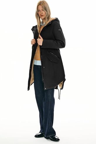Orolay Women's Thicken Fleece Lined Parka Winter Coat Hooded Jacket with Pockets in Saudi Arabia