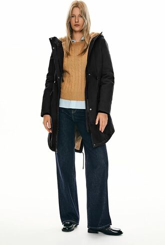 Orolay Women's Thicken Fleece Lined Parka Winter Coat Hooded Jacket with Pockets in Saudi Arabia