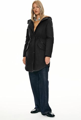 Orolay Women's Thicken Fleece Lined Parka Winter Coat Hooded Jacket with Pockets in Saudi Arabia