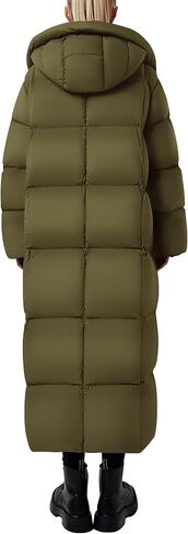 PRETTYGARDEN Women's Winter Long Puffer Coats Hooded Zip Up Casual Thickened Down Jackets Trendy Warm Clothes Outerwear in Saudi Arabia