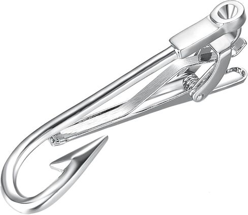 Yoursfs البرق الترباس/خطاف الصيد التعادل كليب للرجال الجدة مشبك للربطات بار المحارب موضة الفولاذ المقاوم للصدأ الأسود مقاطع التعادل باردة in Kuwait