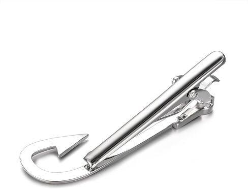 Yoursfs البرق الترباس/خطاف الصيد التعادل كليب للرجال الجدة مشبك للربطات بار المحارب موضة الفولاذ المقاوم للصدأ الأسود مقاطع التعادل باردة in Kuwait