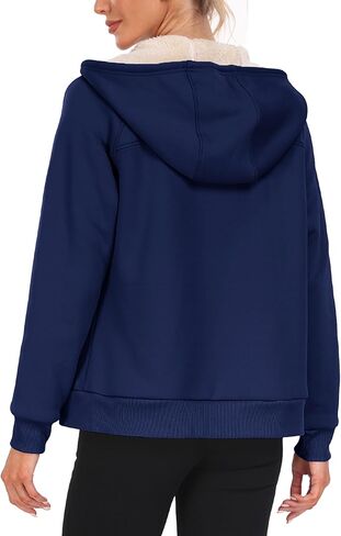 MoFiz Womens Zip up Hoodie Fleece Lined Warm Jackets Winter Thick Hoodies with Pockets in Saudi Arabia