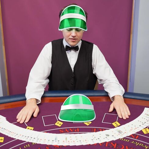 Tarpop 8 Pack Casino Visor hat Poker hat Poker Visor Bulk for Women Bingo Dealer Visor Clear Sun Visors in Saudi Arabia