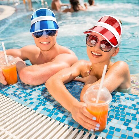 Tarpop 8 Pack Casino Visor hat Poker hat Poker Visor Bulk for Women Bingo Dealer Visor Clear Sun Visors in Saudi Arabia