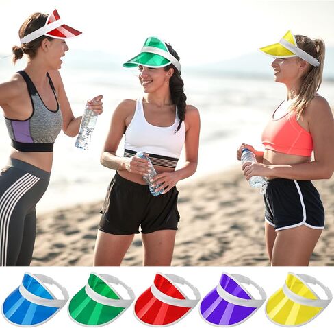 Tarpop 8 Pack Casino Visor hat Poker hat Poker Visor Bulk for Women Bingo Dealer Visor Clear Sun Visors in Saudi Arabia