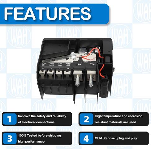 محطة بطارية صندوق الصمامات مع غطاء متوافق مع 2016-2023 تشيفي شيفروليه ماليبو 1.5 لتر 2.0 لتر استبدال 84131629 84335366 in Kuwait