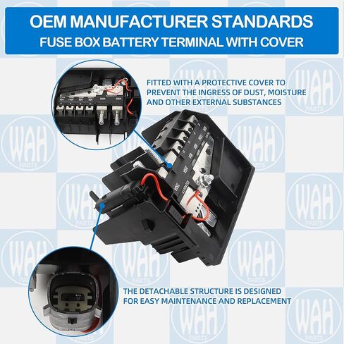 محطة بطارية صندوق الصمامات مع غطاء متوافق مع 2016-2023 تشيفي شيفروليه ماليبو 1.5 لتر 2.0 لتر استبدال 84131629 84335366 in Kuwait